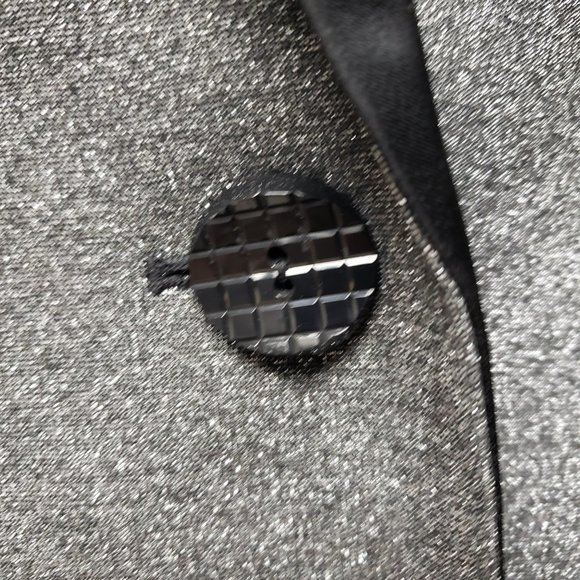 Nipon Boutique metallic gray blazer . size 12 - Picture 6 of 8